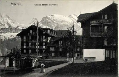 Ak Mürren Kanton Bern Schweiz, Grand-Hôtel Kurhaus