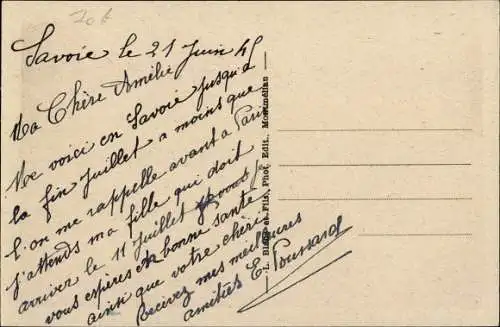 Ak Massif des Bauges Savoie, Pont de Lescheraines, Vue generale