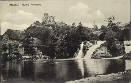 Ak Münstermaifeld an der Mosel, Ruine Pyrmont