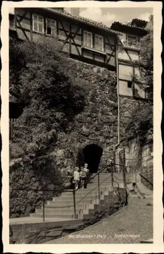 Ak Nordhausen am Harz, Kinder auf der Kutteltreppe