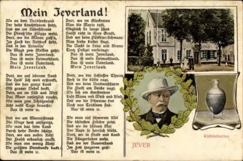 Ak Jever in Friesland, Otto von Bismarck, Herzog zu Lauenburg, Bundeskanzler, Kiebitzbecher