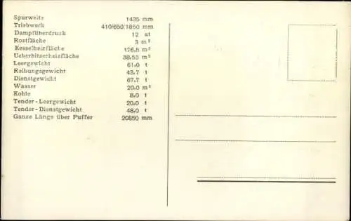 Ak Heißdampf-Schnellzug-Lokomotive der Jugoslawischen Staatsbahn