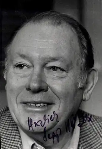 Ak Schauspieler Sepp Wäsche, Portrait, Autogramm