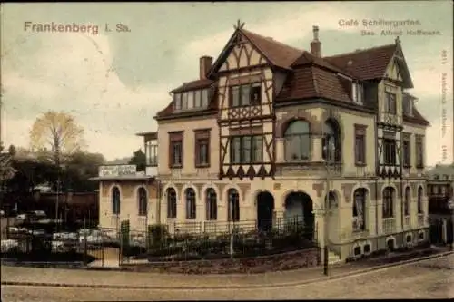 Ak Frankenberg in Sachsen, Café Schillergarten