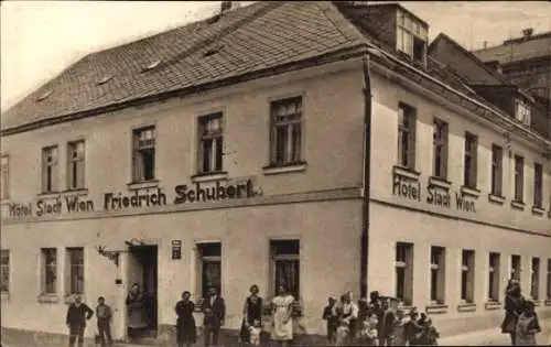 Ak Johanngeorgenstadt im Erzgebirge Sachsen, Hotel Stadt Wien