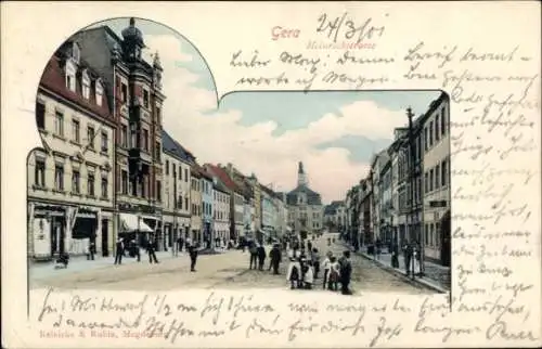 Ak Gera in Thüringen, Heinrichstraße