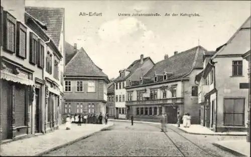 Ak Erfurt in Thüringen, Untere Johannesstraße, An der Kohlgrube, Gasthaus Regenbogen