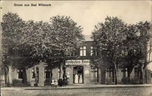 Ak Bad Wilsnack in der Prignitz, Deutsches Haus