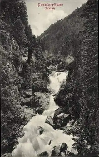 Ak Dornauberg in Tirol, Klamm im Zillertal