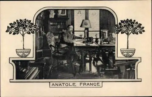 Passepartout Ak Anatole France, Französischer Dichter, Annales Politiques et Litteraires