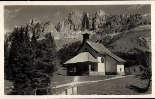 Ak Lago di Carezza Karersee Südtirol, Strada delle Dolomiti, Kirche