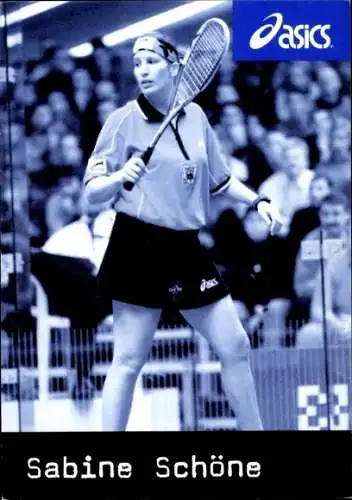 Ak Tennis, Sabine Schöne, Tennisschläger