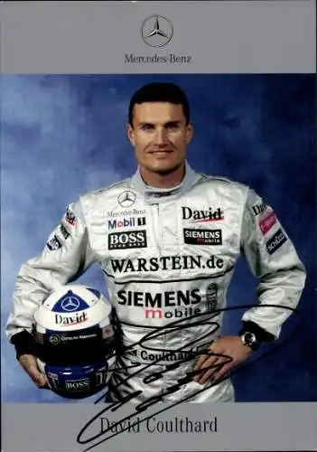 Autogrammkarte Motorrennsport, David Coulthard