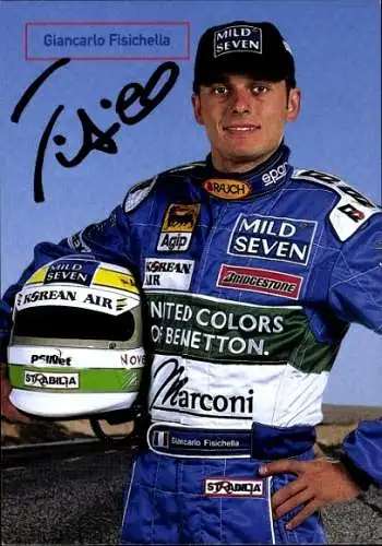 Autogrammkarte Motorrennsport, Giancarlo Fisichella