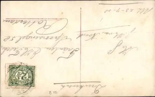 Ak Portrait einer jungen Frau, Grüner Hut