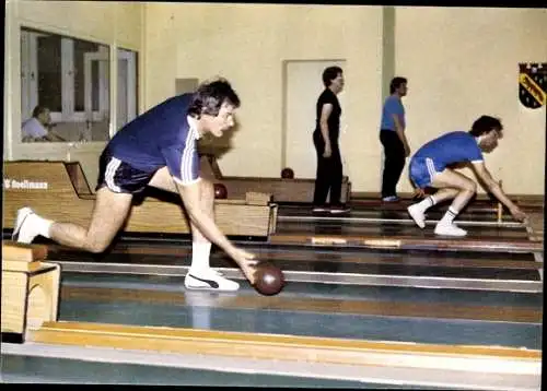 Ak Deutscher Kegler-Bund, Sport 1985, Bowlingbahn, Kegler