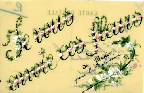 Zelluloid Ak Blumen, Kitsch