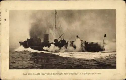 Ak Deutsches Kriegsschiff, G 171, Turbinen-Torpedoboot, Kaiserliche Marine