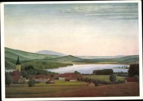 Künstler Ak Stützer, Alwin, Staffelsee, Künstler-Hilfswerk 1937