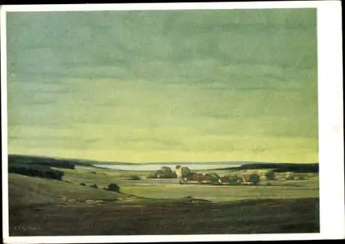 Künstler Ak Engelhardt, Gustav Adolf, Oberbayrische Landschaft, Künstler-Hilfswerk 1937