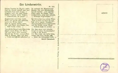 Ak Bad Godesberg Bonn am Rhein, Godesburg, Aennchen-Heim, Linde, Porträt Aennchen, Lindenwirtin