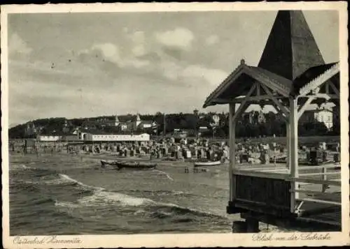 Ak Ostseebad Zinnowitz auf Usedom, Blick von der Seebrücke