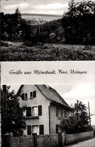 Ak Mönstadt Gräverwiesbach, Wohnhaus, Ortsansicht