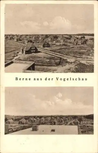 Ak Hamburg Wandsbek Farmsen Berne, Wirtschaftsgenossenschaft, Siedlung aus der Vogelschau