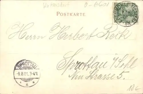 Ak Rüsdorf Bernsdorf in Sachsen, Gesamtansicht