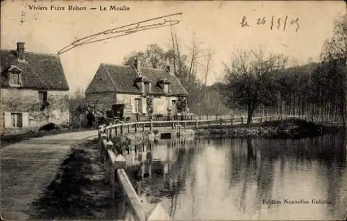 Ak Compiègne Oise, Viviers Frere Robert, Le Moulin