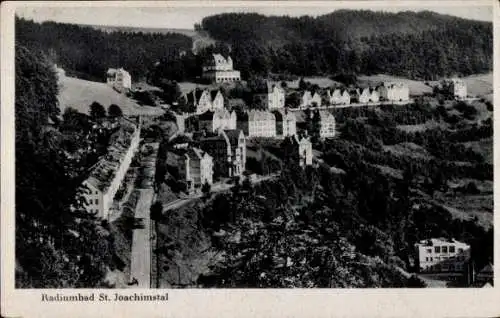 Ak Jáchymov Sankt Joachimsthal Region Karlsbad, Radiumbad, Panorama