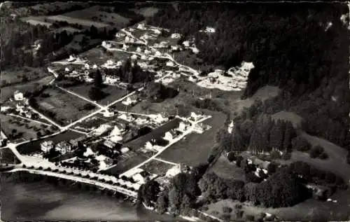 Ak Annecy Haute Savoie, Lac, Le Petit Port vu d'Avion