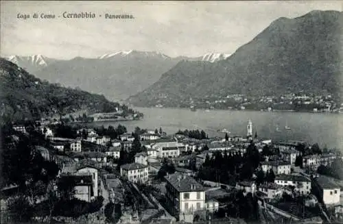 Ak Lago di Como Lombardia, Cernobbio, Panorama