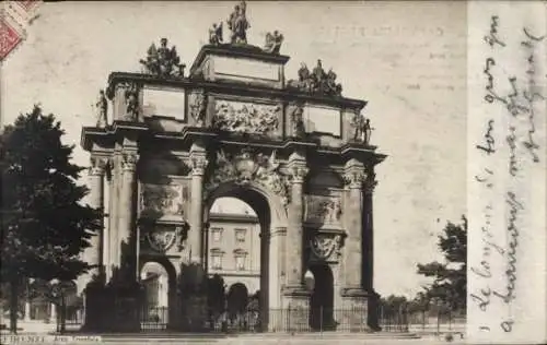 Ak Firenze Florenz Toscana, Arco di Trionfo dei Lorena, Triumphbogen auf der Piazza della Libertà