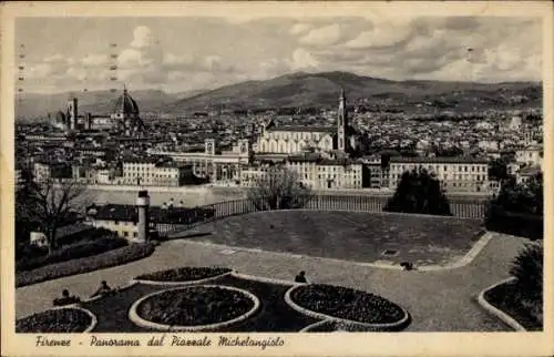 Ak Firenze Florenz Toscana, Panorama dal Piazzale Michelangelo