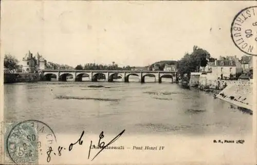 Ak Châtellerault Vienne, Pont Henri IV