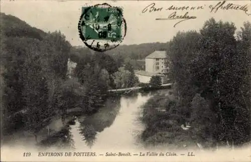 Ak Saint-Benoît Vienne, La Vallee du Clain