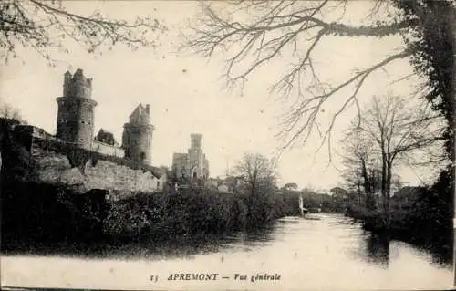 Ak Apremont Vendée, Vue generale