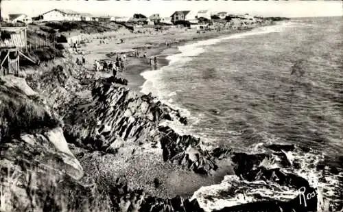 Ak Bretignolles sur Mer Vendée, Cote, La Plage de la Paree