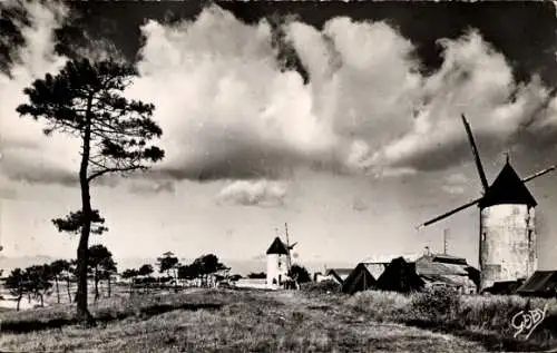 Ak Noirmoutier Vendée, Windmühle