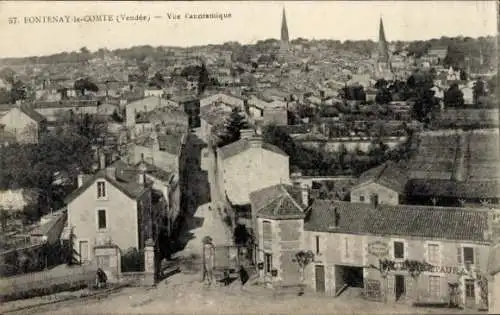 Ak Fontenay le Comte Vendee, Vue Panoramique