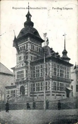 Ak Brüssel Brüssel, Ausstellung 1910, Lütticher Pavillon