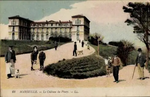 Ak Marseille Bouches du Rhône, Le Château du Phare