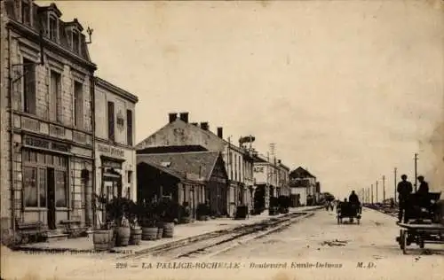 Ak La Pallice Rochelle Charente Maritime, Boulevard Emile Delmas