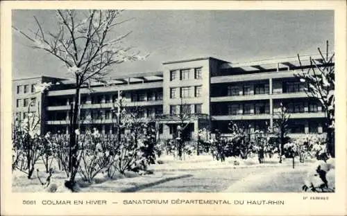 Ak Colmar Kolmar Elsass Haut Rhin, Sanatorium Departemental du Haut Rhin