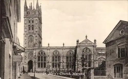 Ak Warwick Warwickshire England, St. Mary's Church