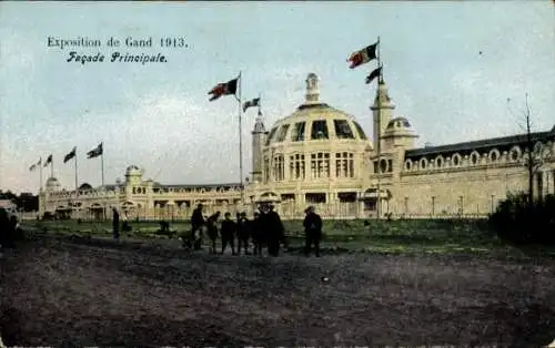 Ak Gand Gent Ostflandern, Weltausstellung 1913, Hauptgebäude