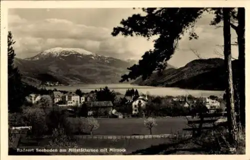 Ak Seeboden am Millstätter See Kärnten, Teilansicht vom Ort mit Mirnock