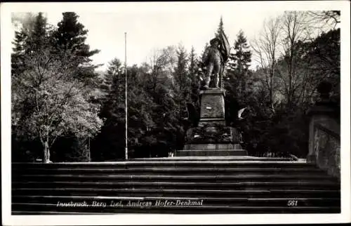 Ak Innsbruck in Tirol, Andreas Hofer Denkmal am Berg Isel