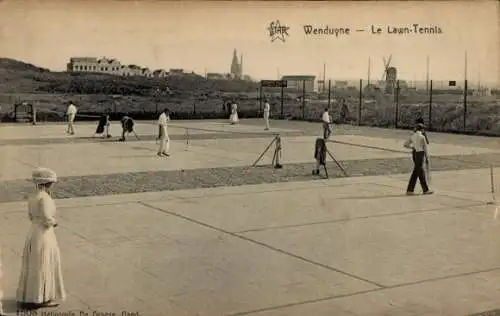 Ak Wenduine Wenduyne De Haan Westflandern, Le Lawn Tennis
